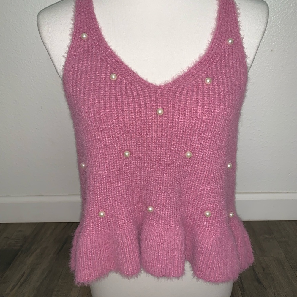 Knitted cropped top